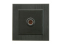Розетка TV проходная Karea LINE STAR чер. Makel 86054007
