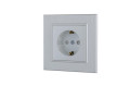 Розетка 1-м Karea LINE STAR с заземл. жемчуж. Makel 86100028