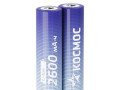 Аккумулятор 18650 Li-ion 2600мА.ч без защиты (уп.2шт) КОСМОС KOC18650Li-ion26US2