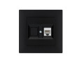 Розетка компьютерная CAT 5+гнездо Karea RIZZ STAR чер. Makel 88054035