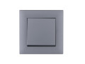 Выключатель 1-клав. Karea RIZZ STAR сер. Makel 88065001