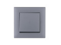 Выключатель проходной 1-клав. Karea RIZZ STAR сер. Makel 88065005