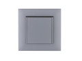 Розетка 1-м с крышкой Karea RIZZ STAR с заземл. сер. Makel 88065029