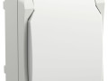 Розетка ОП Форс РСб20-3-ФБ 16А IP54 с заземл. защ. шторки бел. IEK ERS12-K01-16-54-DC