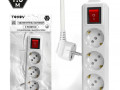 Удлинитель 3х1.5м с заземл. с выкл. 10А 3х1.5 TOKOV ELECTRIC TKL-C01-BU3-1.5-1.5-ZV