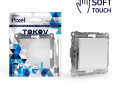 Выключатель 1-кл. СП Pixel 10А IP20 механизм айс TOKOV ELECTRIC TKE-PX-V1-C34