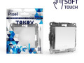 Выключатель 1-кл. СП Pixel 10А IP20 с индикатором механизм айс TOKOV ELECTRIC TKE-PX-V1I-C34