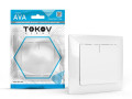 Выключатель 1-кл. СП AVA 10А IP20 с индикатором в сборе бел. TOKOV ELECTRIC TKL-AV-V1IF-C01