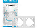Рамка 2-м AVA бел. TOKOV ELECTRIC TKL-AV-RM2-C01