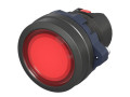 Головка кнопки плоская прозрачная без фиксации красн. DKC M22P-FMLRP