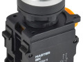 Кнопка d22мм 1НО+1НЗ MASTER бел. IEK MI-BT60-11-3-22-K01