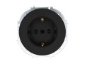 Розетка 1-м OSEN IP20 16А с защ. шторками ПБТ механизм черн. бархат LEZARD 743-4288-124B