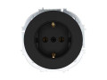 Розетка 1-м OSEN IP20 16А с заземл. ПБТ механизм черн. бархат LEZARD 743-4288-122B