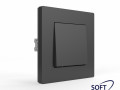 Переключатель перекрестный 1-кл. СП Pixel IP20 механизм карбон TOKOV ELECTRIC TKE-PX-P1R-C14