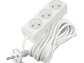 Удлинитель 3х5м без заземл. 10А IP20 2.2кВт ПВС 2х0.75 бел. DOMTOK 2372