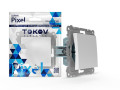 Переключатель 1-кл. СП Pixel IP44 механизм бел. TOKOV ELECTRIC TKE-PX-P1-C01-IP44