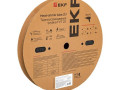 Трубка термоусадочная ТУТ нг 30/15 черн. (уп.50м) EKF tut-30-b