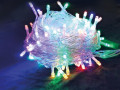 Гирлянда светодиодная 100LED бел. прозр. провод 6.5м расстояние между лампами 6см 8 режимов мигания Космос KOC_GIR100LED_RGB_7m