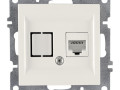 Розетка компьютерная LAVIN/KAREN RJ45 кат.6 механизм бел. ARVIA 50 01 1000 247