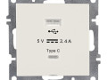 Розетка LAVIN/KAREN USB + TYPE-C механизм бел. ARVIA 50 01 1000 304