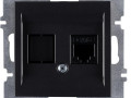 Розетка компьютерная LAVIN/KAREN RJ45 кат.6 механизм черн. ARVIA 50 07 2000 247