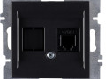 Розетка телефонная 1вых. СП 1мод. LAVIN/KAREN RJ45 кат.3 механизм черн. ARVIA 50 07 2000 221