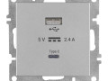 Розетка LAVIN/KAREN USB + TYPE-C механизм сер. ARVIA 50 03 2000 304