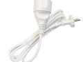 Удлинитель-шнур 1х2м без заземл. 10А IP20 ПВС 2х1 бел. DOMTOK 2335