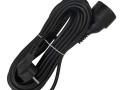 Удлинитель-шнур 1х10м с заземл. 16А IP20 ПВС 3х1 черн. DOMTOK 2360