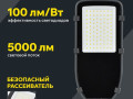 Светильник светодиодный ДКУ 1002-50Д 5000К IP65 уличный консольный сер. IEK LDKU0-1002-050-5000-K03