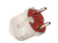 Вилка Accessories 1ф 6А без заземл. бел. LEZARD 715-0101-601