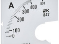 Шкала сменная для амперметра Э47 400/5А-1.5 72х72мм IEK IPA10D-SC-0400