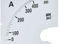 Шкала сменная для амперметра Э47 400/5А-1.5 96х96мм IEK IPA20D-SC-0400