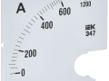 Шкала сменная для амперметра Э47 600/5А-1.5 96х96мм IEK IPA20D-SC-0600
