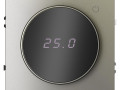 Терморегулятор электронный S70 с индикацией и датчиком для теплого пола механизм шелк Voltum VLS070104