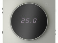 Терморегулятор электронный S70 с индикацией и датчиком для теплого пола механизм сталь Voltum VLS070105