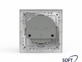 Розетка 1-м СП Pixel IP20 с заземл. с 2-мя заряд. устр. USB тип A+C механизм айс TOKOV ELECTRIC TKE-PX-R1U2AC-C34