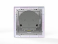 Розетка 1-м СП Pixel IP20 с заземл. с 2-мя заряд. устр. USB тип A+C механизм перламутр. TOKOV ELECTRIC TKE-PX-R1U2AC-C04