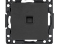 Розетка телефонная 1-м Стокгольм механизм черн. PROxima EKF EZT01-034-10