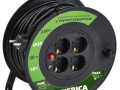 Удлинитель на катушке 4х30м 10А IP20 УК30 2P+PE 3х1 термозащита GENERICA WKP10-10-04-30-G