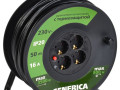 Удлинитель на катушке 4х50м 16А IP20 УК50 2P+PE 3х1.5 термозащита GENERICA WKP20-16-04-50-G