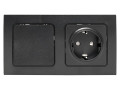 Рамка 2-м Стокгольм черн. PROxima EKF EXM-G-303-30