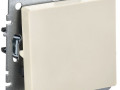 Выключатель проходной 1-кл. СП BRITE ВС10-1-6-БрКр 10А механизм беж. IEK BR-V12-0-10-K10
