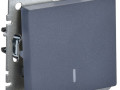 Выключатель 1-кл. СП BRITE ВС10-1-1-БрМ 10А с индик. механизм маренго IEK BR-V10-1-10-K35