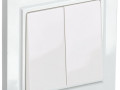 Выключатель 2-кл. СП BRITE ВСР10-2-0-БрБ 10А в сборе бел. IEK BR-V20-0-10-K01-F