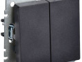 Выключатель 2-кл. СП BRITE ВС10-2-0-БрЧ 10А механизм черн. IEK BR-V20-0-10-K02