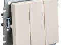 Выключатель 3-кл. СП BRITE ВС10-3-0-БрКр 10А механизм беж. IEK BR-V30-0-10-K10