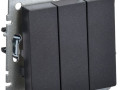 Выключатель 3-кл. СП BRITE ВС10-3-0-БрЧ 10А механизм черн. IEK BR-V30-0-10-K02