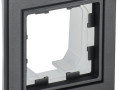 Рамка 1-м IP44 BRITE РУ-1-БрЧ-44 черн. IEK BR-M12-44-K02