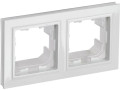 Рамка 2-м IP44 BRITE РУ-2-БрБ-44 бел. IEK BR-M22-44-K01